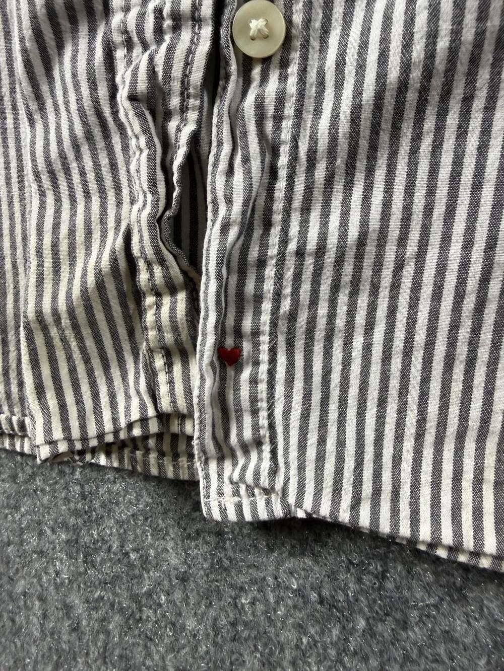 American Eagle Striped Oversized Button Down Shirt Size L - Picture 5 of 9
